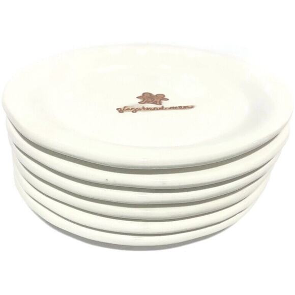 Williams Sonoma Holiday Dessert Plates With Storage Case 6.25" Set of Six - Picture 5 of 16